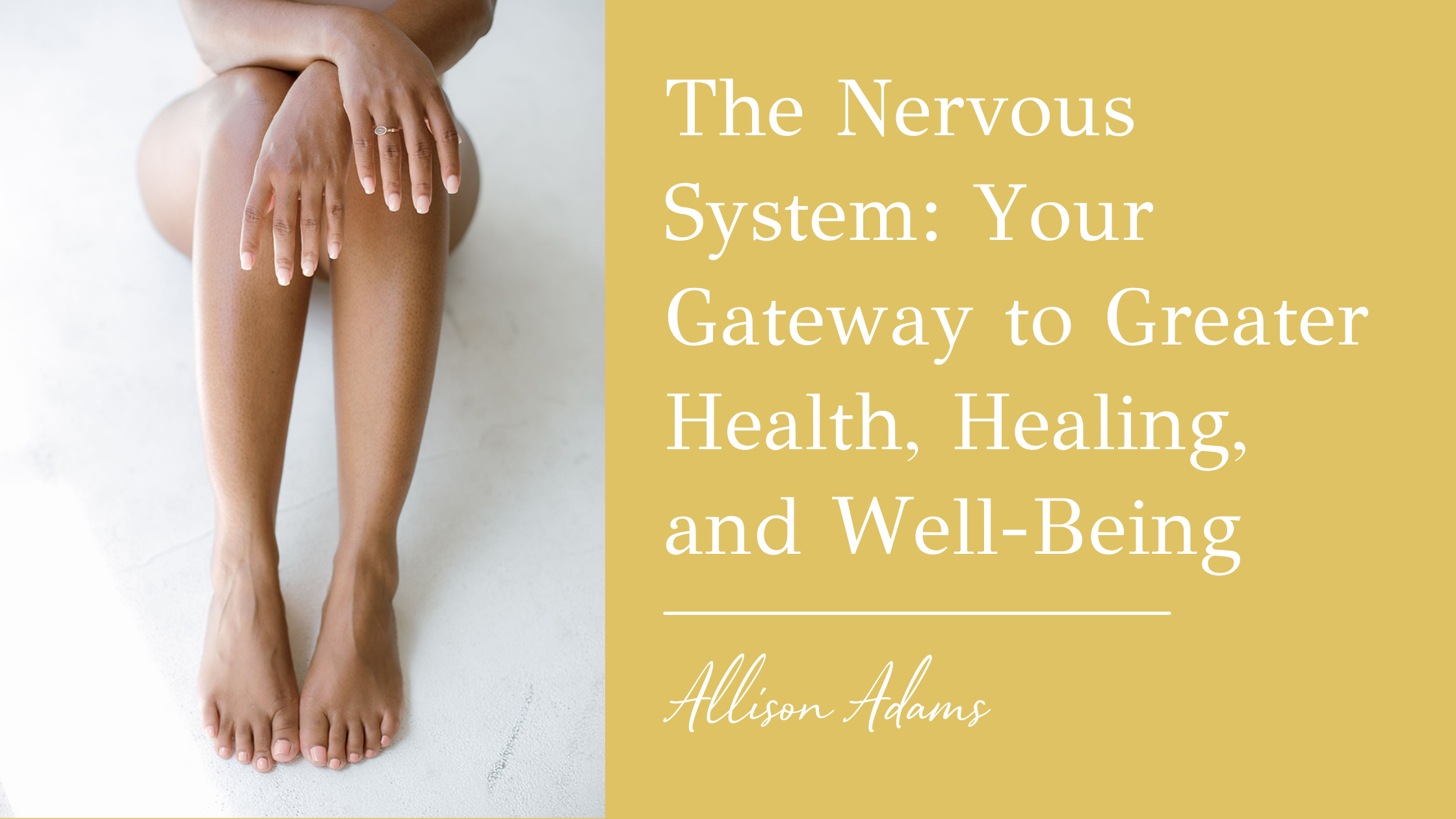 The Nervous System: Your Gateway to Greater Health, Healing, and Well-Being